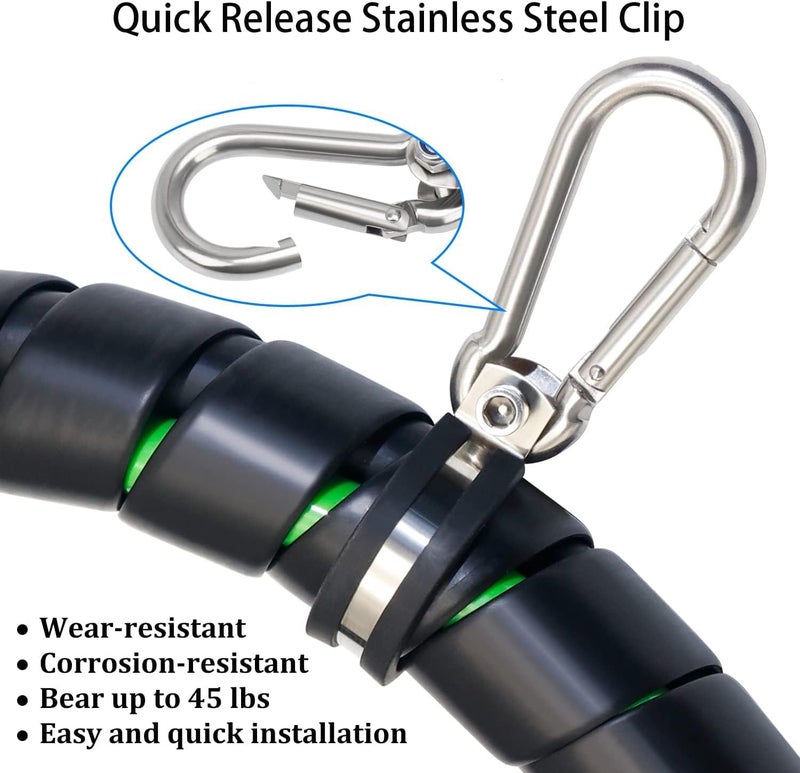 Funnytek Hanger Bracket Mounting Assembly Rubber Cushioned Stainless Steel Airpower Line Clamp for 3-in-1 Wrap Air Hose Lines for Tractor Trailer Semi Truck (4 Pcs) - Image 2